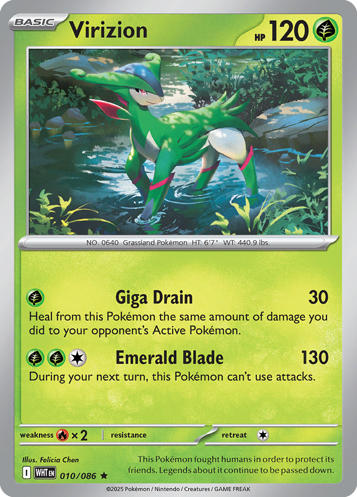 Virizion - 010/086 - Holo Rare