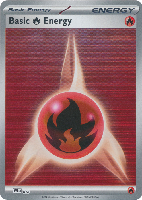 Basic Fire Energy - 018 - Reverse Holo