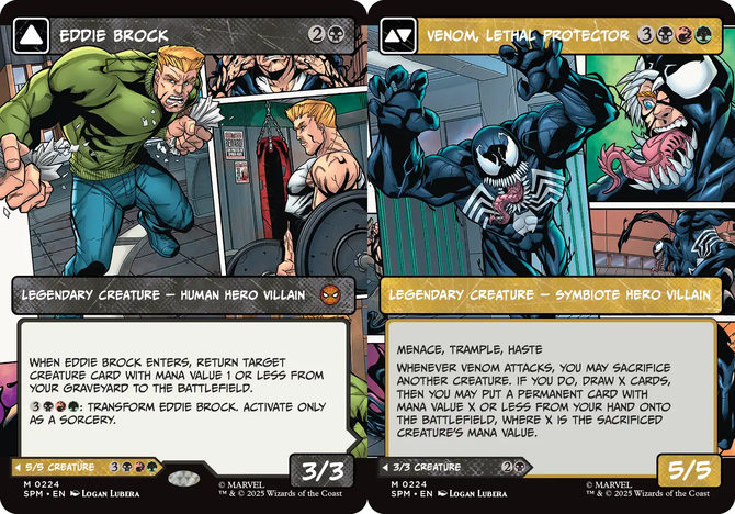 Mint/Near-Mint, English - 1 x MTG Eddie Brock (0224) - Borderless