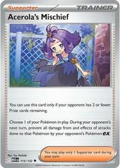 Acerola's Mischief - 113/132 - Uncommon - Reverse Holo