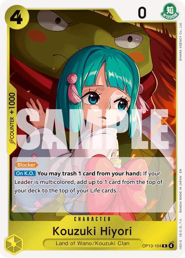Kouzuki Hiyori - OP13-104 - R - Foil