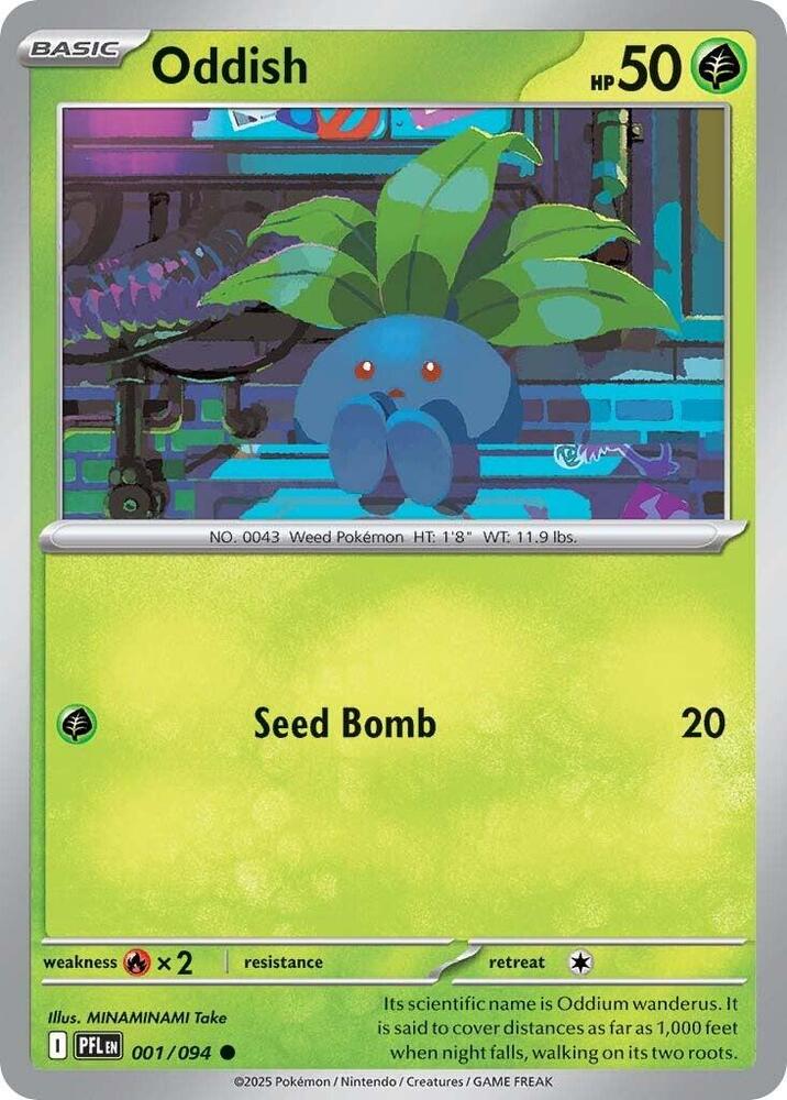 Oddish - 001/094 - Common - Reverse Holo