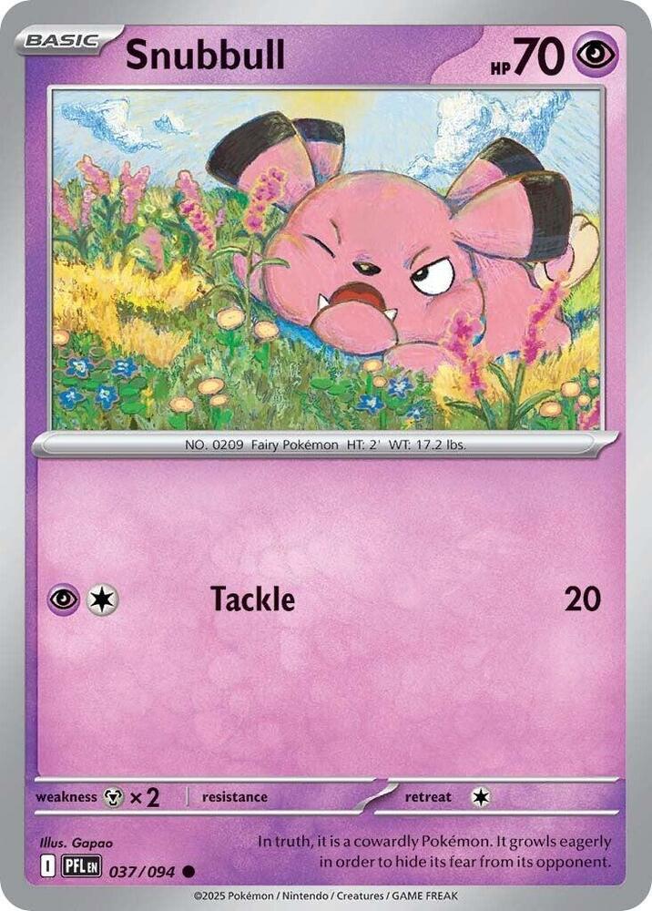 Snubbull - 037/094 - Common - Reverse Holo