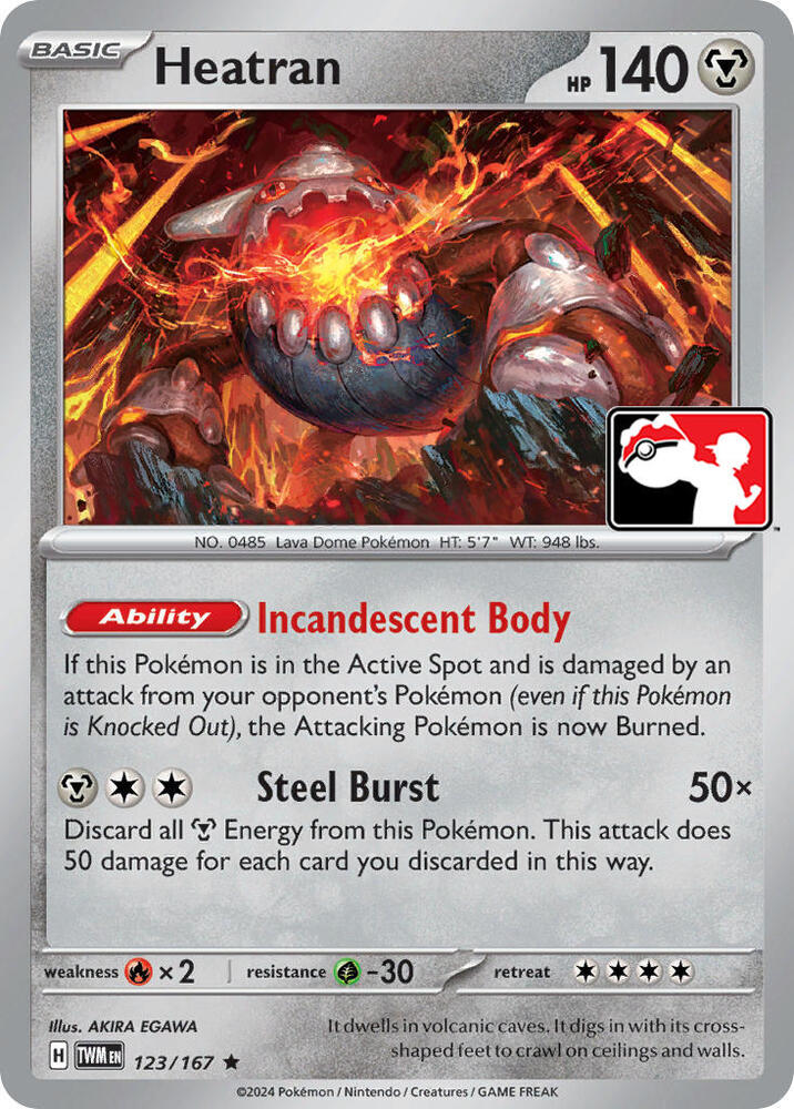 Heatran - 123/167 - Rare - Cosmos Holo