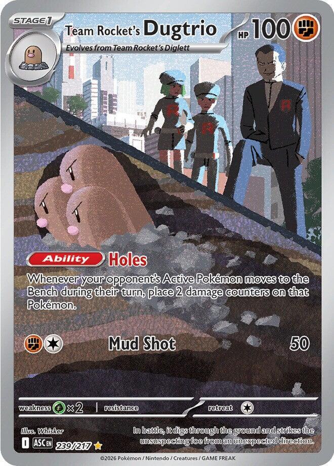 Team Rocket's Dugtrio - 239/217 - Illustration Rare