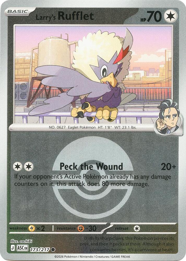 Larry's Rufflet (Poke Ball) - 173/217 - Common - Reverse Holo