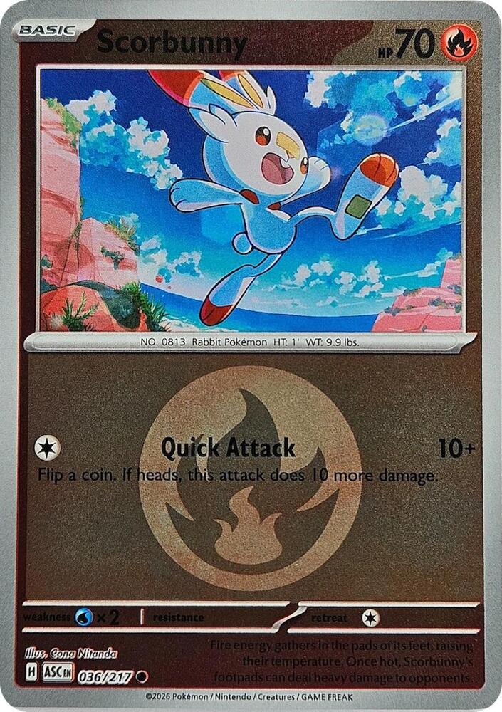 Scorbunny (Energy Symbol) - 036/217 - Common - Reverse Holo