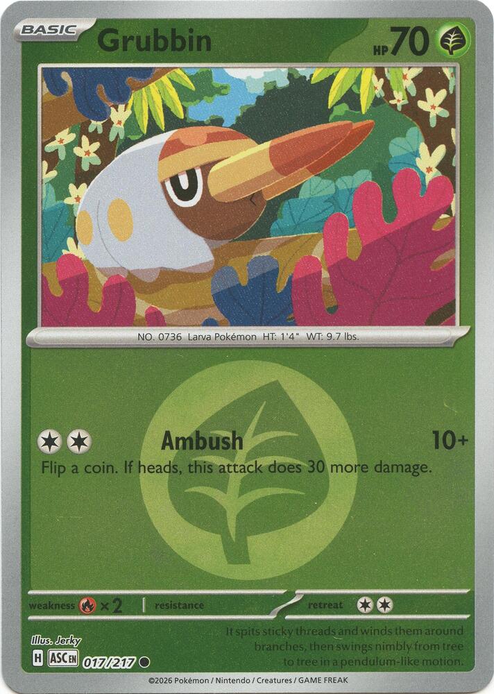 Grubbin (Energy Symbol) - 017/217 - Common - Reverse Holo