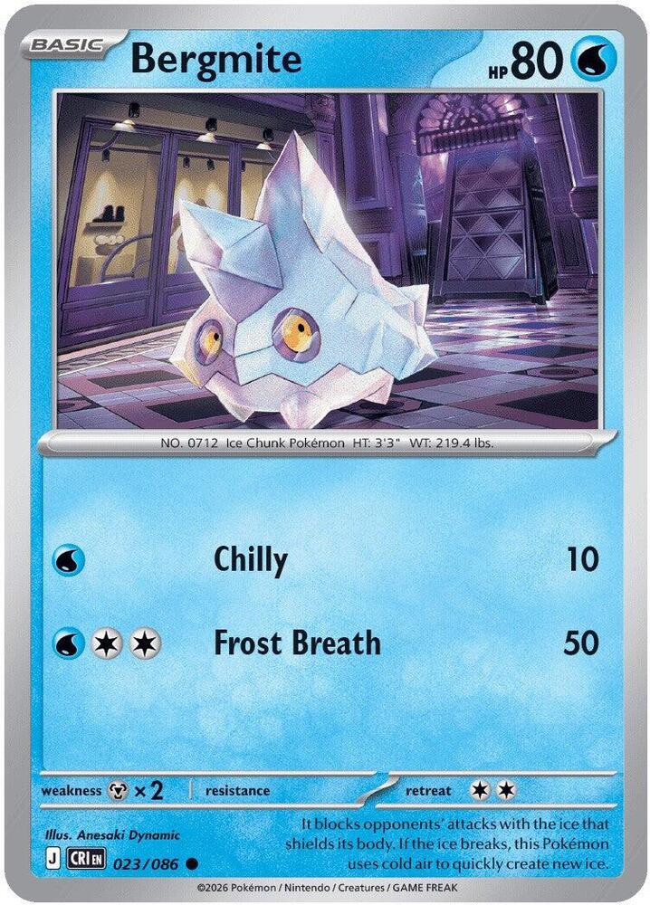 Bergmite - 023/086 - Common - Reverse Holo