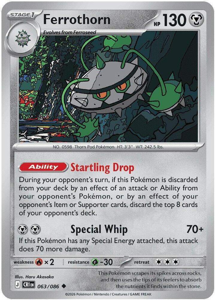 Ferrothorn - 063/086 - Uncommon - Reverse Holo