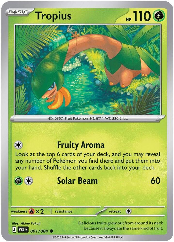 Tropius - 001/084 - Common - Reverse Holo