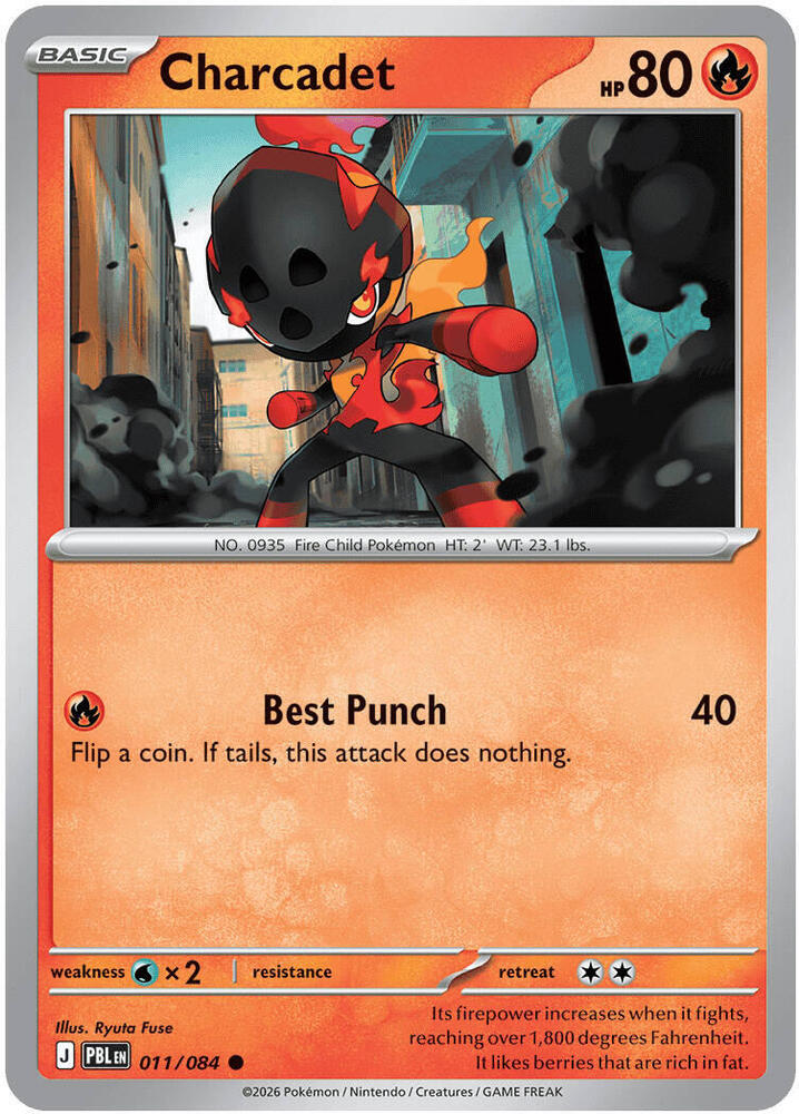 Charcadet - 011/084 - Common - Reverse Holo