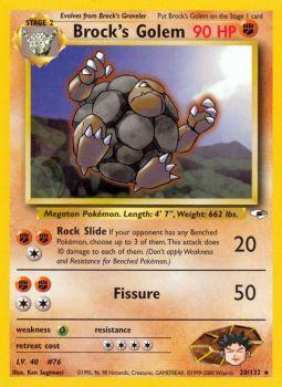 Brocks Golem - 20/132 - Rare - Unlimited Edition