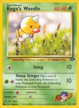 Kogas Weedle - 82/132 - Common - Unlimited Edition